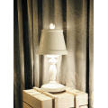 Elegant Hotel Room Carbon Steel White Table Lamps (1063T1)